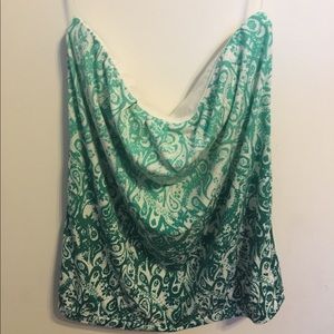 The Limited strapless ombré blouse